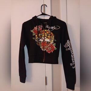 Ed Hardy Tiger Zip Up Hoodie